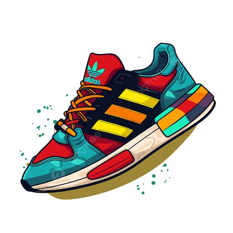 adidas hiphop sneaker clipart|Adidas shoes vector.